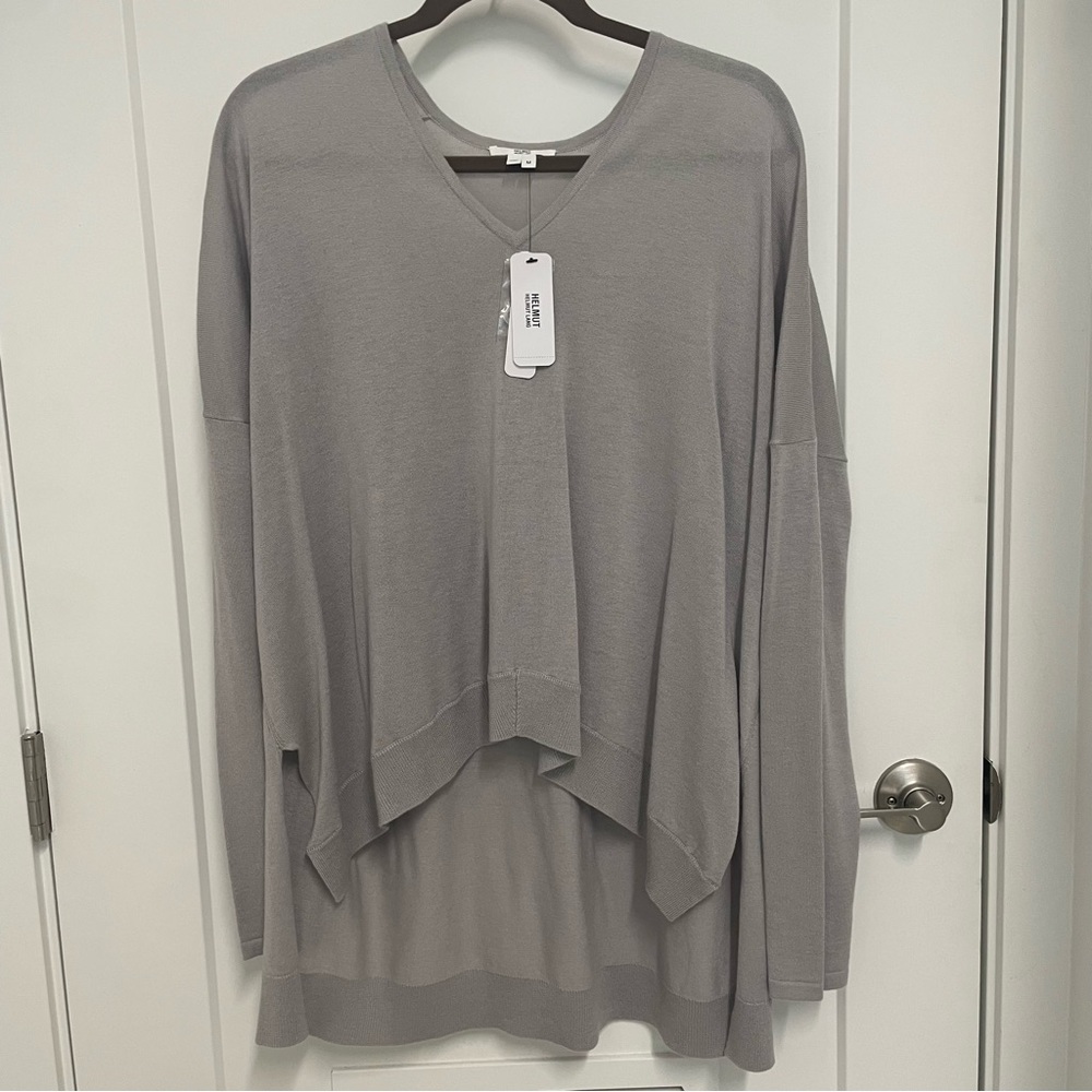 Helmut Lang Knit Long Sleeve V - Neck Wide HM Pull Over